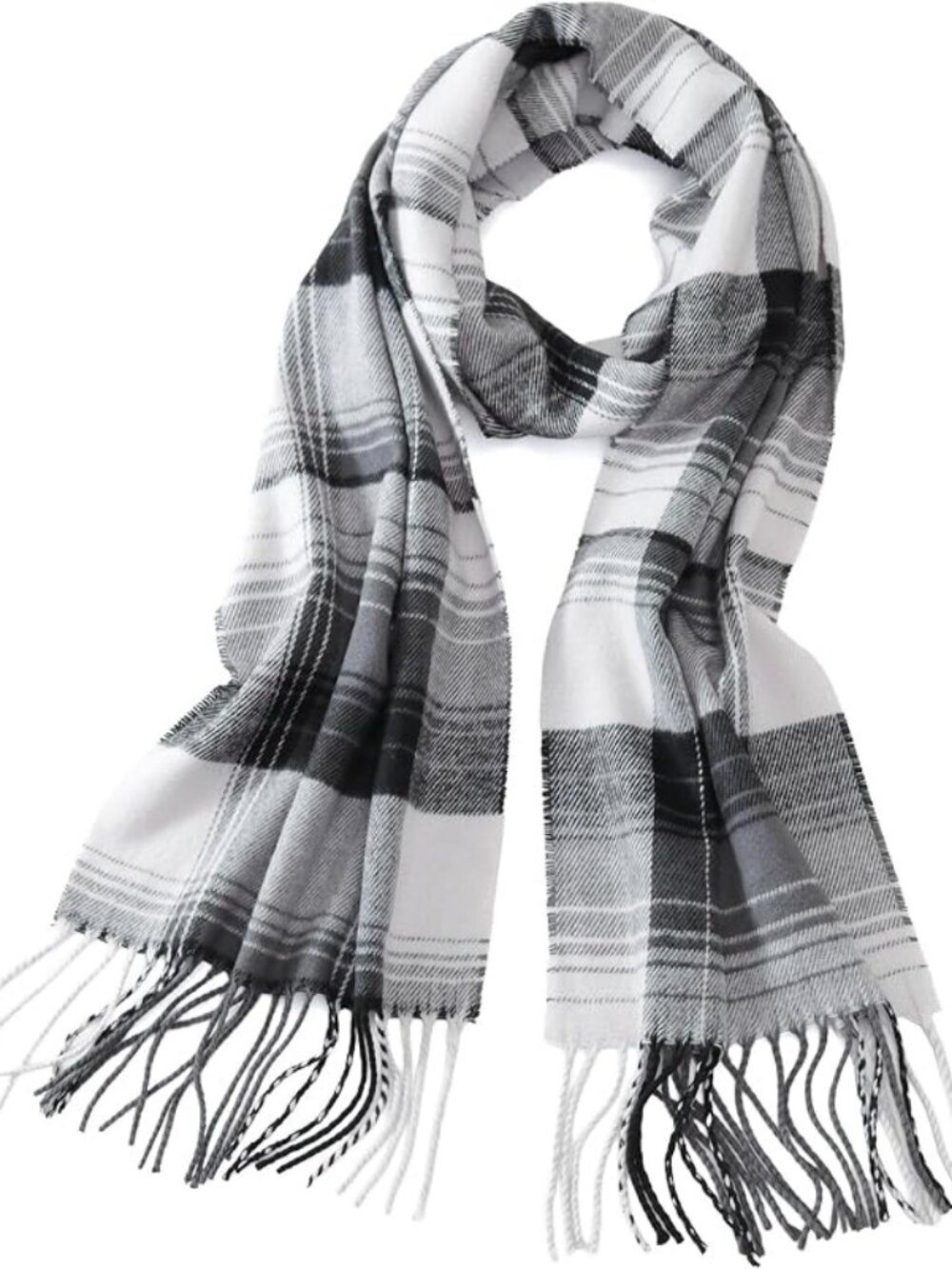 Winter Plaid Scarf for Men & Women